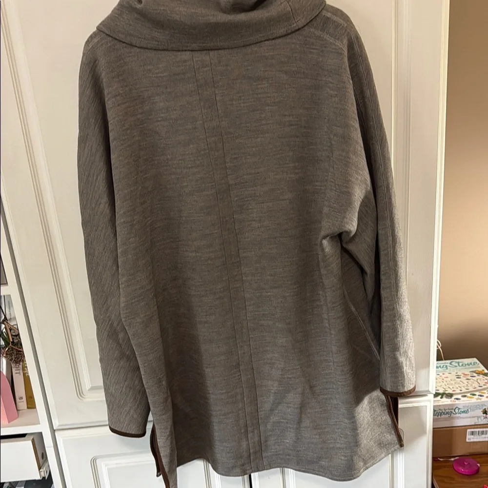 Soft Surroundings Brown Cowl Neck Sweater - Picture 5 of 5